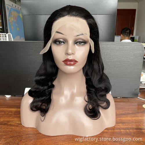 raw unprocessed virgin indian hair wigs, 13*4 lace loose deep wave virgin remy indian lace wig